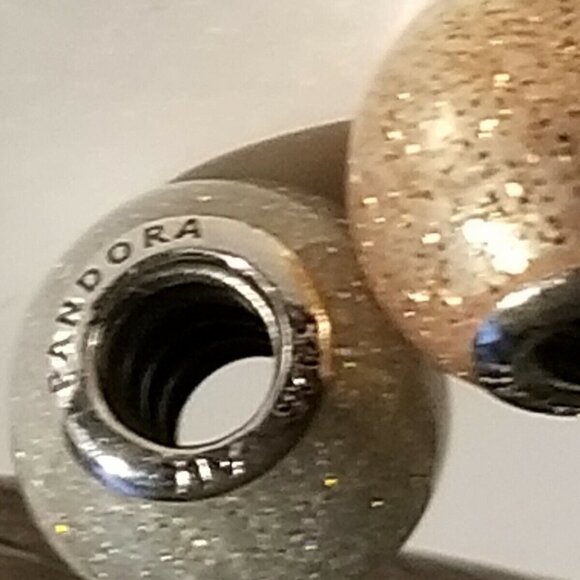 Authentic Pandora SS Glitter Ball Moments w/Open Bangle Bracelet Gift Set – 8.1 - Picture 6 of 6